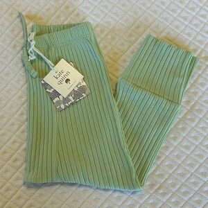 NWT Kate Quinn Wide Rib Panda Pants in  Seaglass Aqua Green